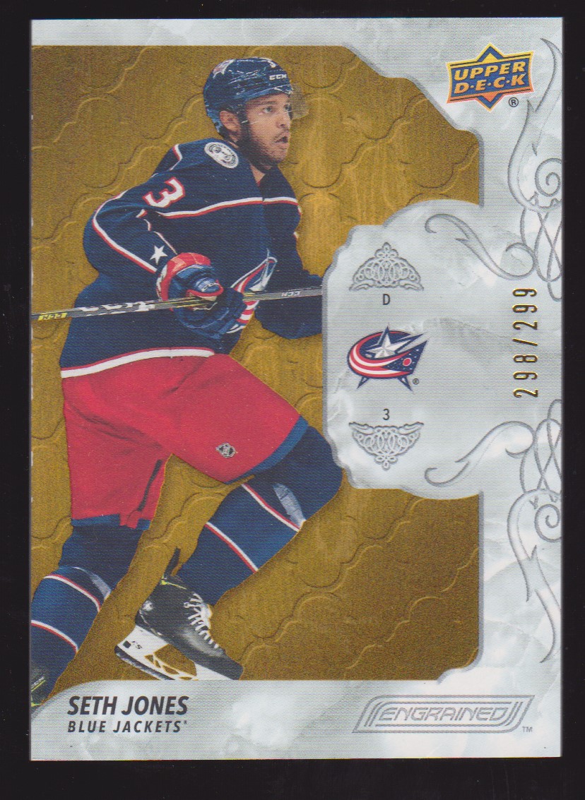 2019-20 Upper Deck Engrained #9 Seth Jones 298/299 (image for) 2019-20 Upper Deck Engrained #9 Seth Jones 298/299